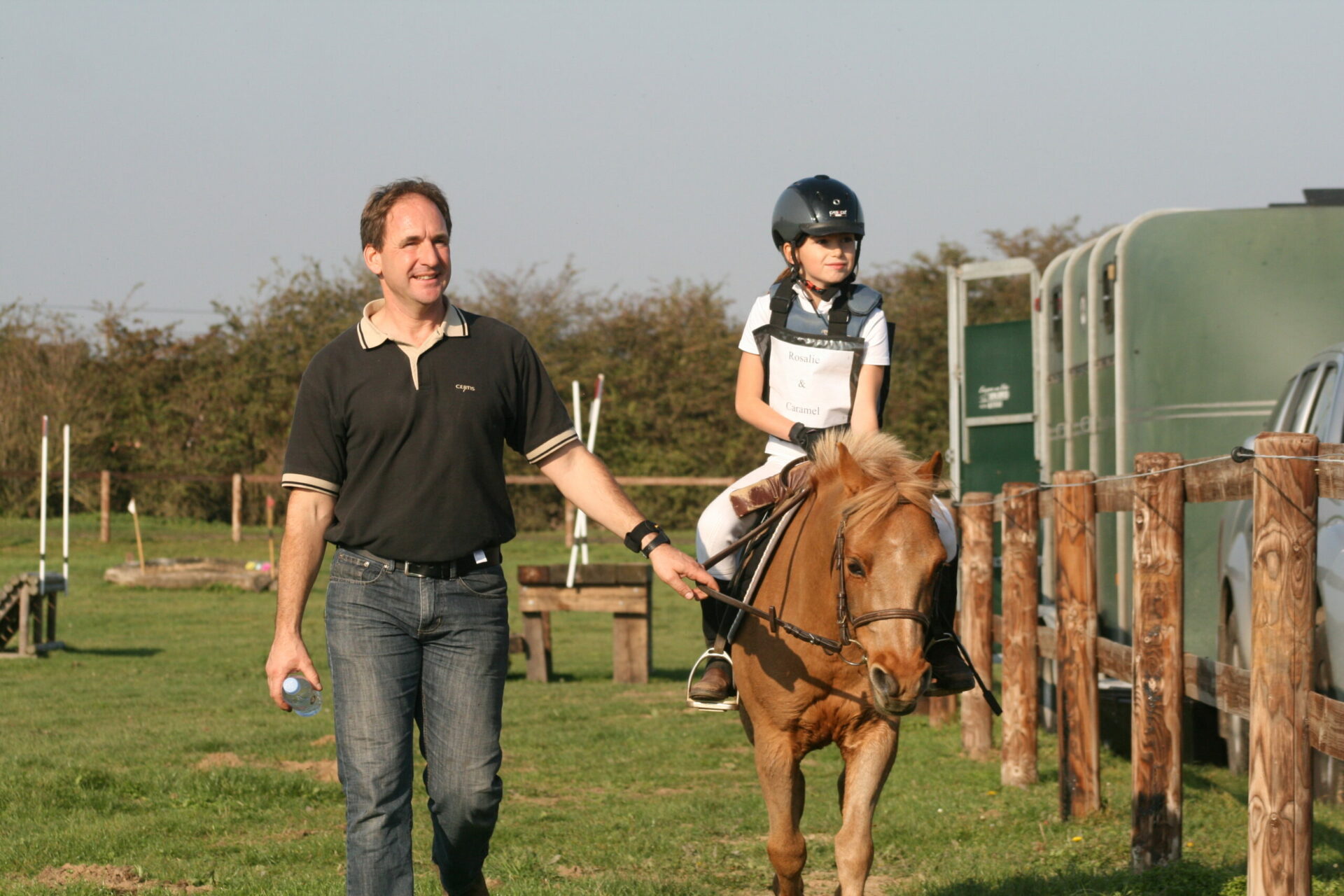 Pierre Lefebvre et sa fille Rosalie Lefebvre en 2011 - Concours complet