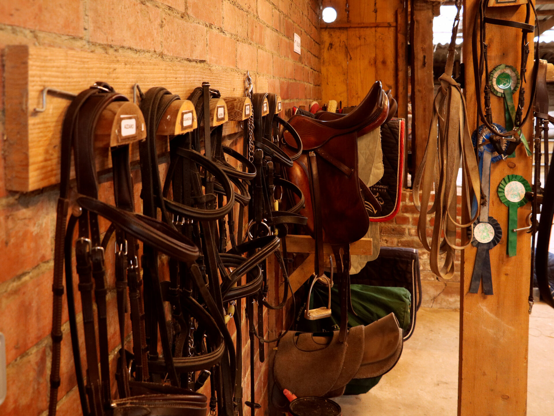 La sellerie des Écuries de Laventie (Hauts-de-France).